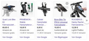Beispiel Google Shopping