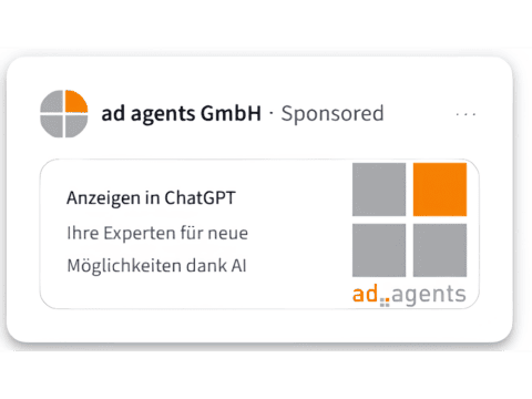 ChatGPT Anzeigenbeispiel ad agents
